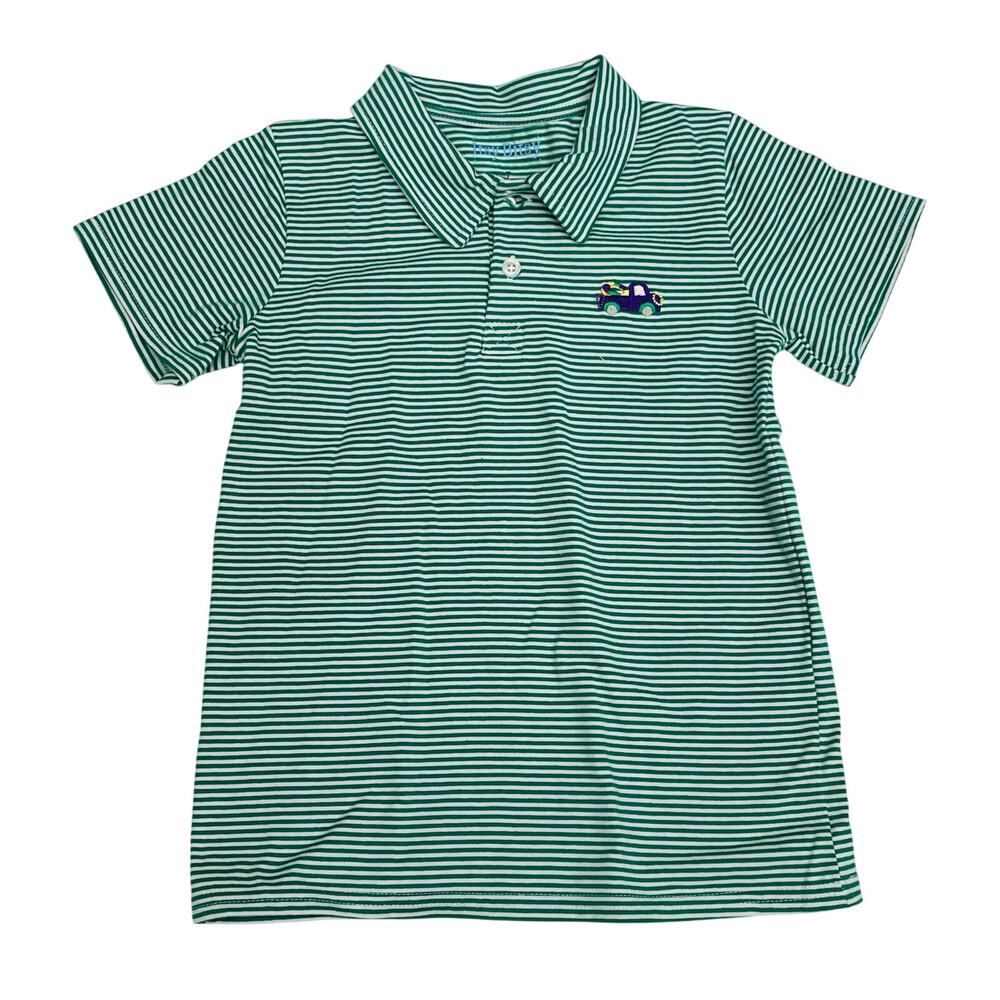 NWT Itsy Bitsy Size 18M Mardi Gras Polo